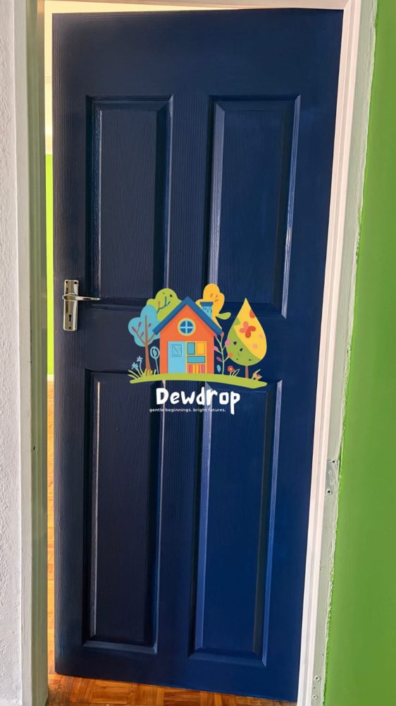 The Dewdrop blue doors