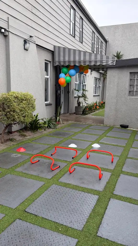 Mini-golf in the outdoor play area